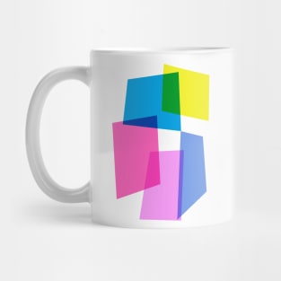 Vibrant Retro Colorful Geometric Shapes Mug